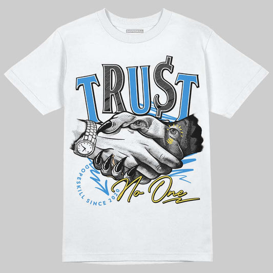 Dunk Low Pro SB Homer DopeSkill T-Shirt Trust No One Graphic Streetwear - White