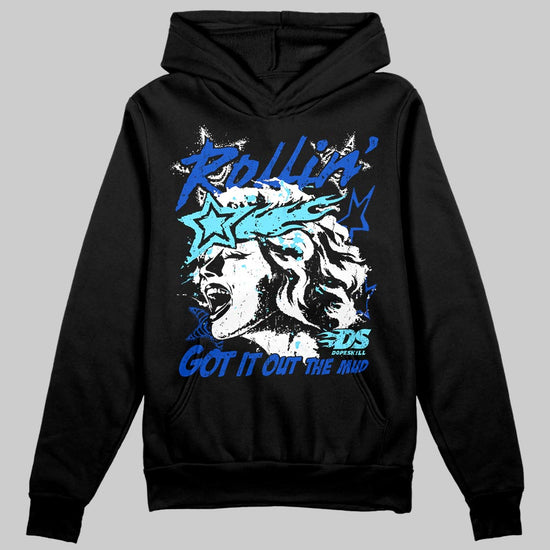 Royal Blue Sneakers DopeSkill Hoodie Got It Out The Mud Graphic Streetwear - Black