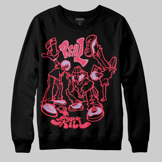 Jordan 5 Low “Peanut Butter Jelly” DopeSkill Sweatshirt Real Y2K Players Graphic Streetwear - Black