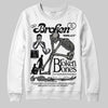 Jordan 3 Retro Black Cat DopeSkill Sweatshirt Broken Bones Graphic Streetwear - White 