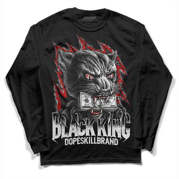 Jordan 14 "Black/White" DopeSkill Long Sleeve T-Shirt Black King Graphic Streetwear - Black