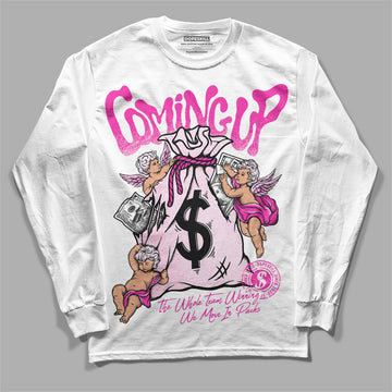 Dunk Low Triple Pink DopeSkill Long Sleeve T-Shirt Money Bag Coming Up Graphic Streetwear - White 