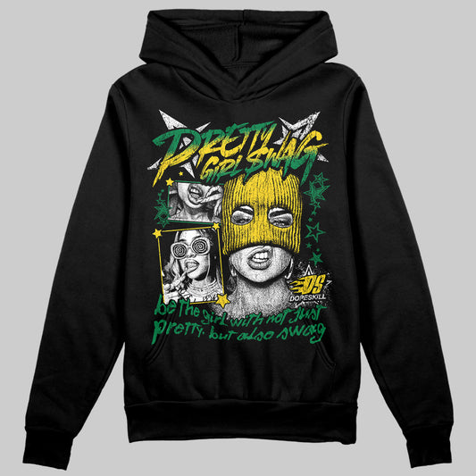 Jordan 5 “Lucky Green” DopeSkill Hoodie Sweatshirt Pretty Girl Swag Graphic Streetwear - Black