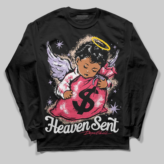 Jordan 5 Low “Peanut Butter Jelly” DopeSkill Long Sleeve T-Shirt Heaven Sent Graphic Streetwear - Black