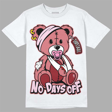 Valentine's Day Collection DopeSkill T-Shirt Hurt Bear Graphic Streetwear - White