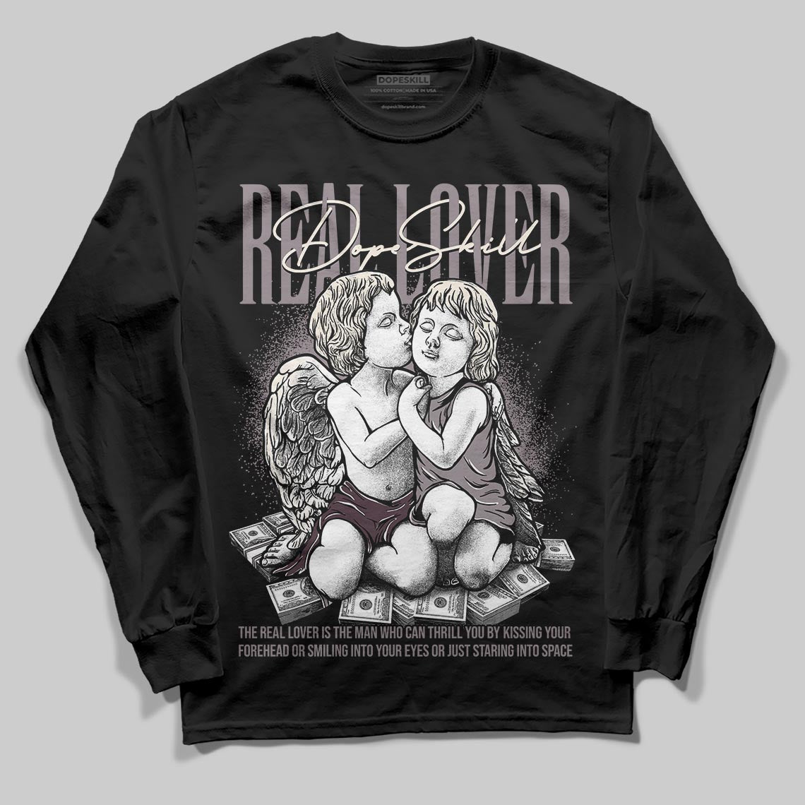 A Ma Maniére x Air Jordan 6 Retro “Smoky Mauve”⁠ DopeSkill Long Sleeve T-Shirt Real Lover Graphic Streetwear - Black