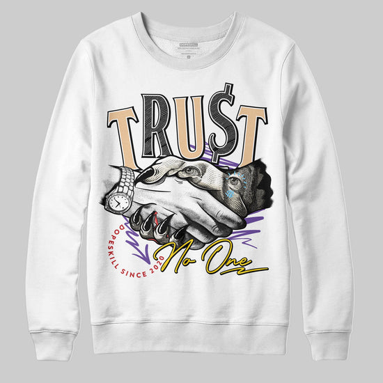 Jordan 17 Retro Low SP Infinite Archives DopeSkill Sweatshirt Trust No One Graphic Streetwear - White