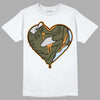 Jordan 5 "Olive" DopeSkill T-Shirt Heart Jordan 5 Graphic Streetwear - White 