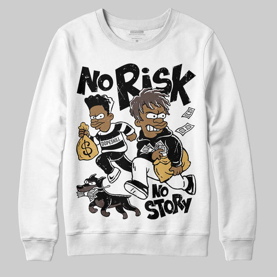 Adidas Samba OG C ‘Black Gum’ DopeSkill Sweatshirt No Risk No Story Graphic Streetwear - White