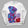 PURPLE Sneakers DopeSkill Long Sleeve T-Shirt Broken Heart Graphic Streetwear - White