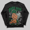 Jordan 13 GS “Pine Green” DopeSkill Long Sleeve T-Shirt False Love Graphic Streetwear - Black