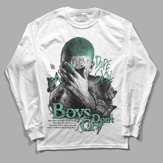 Jordan 3 "Green Glow" DopeSkill Long Sleeve T-Shirt Boys Don't Cry Graphic Streetwear - White 