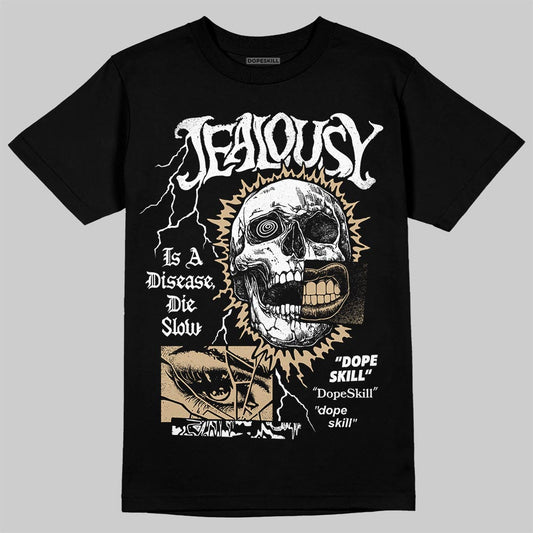 TAN Sneakers DopeSkill T-Shirt Jealousy Graphic Streetwear - Black 