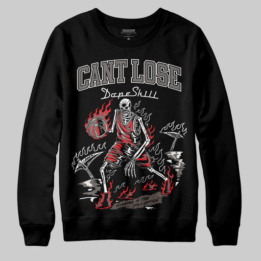 Jordan 4 Retro Cave Stone DopeSkill Sweatshirt Cant Lose Graphic Streetwear - Black