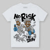 Jordan 10 OG “Steel” DopeSkill Toddler Kids T-shirt No Risk No Story Graphic Streetwear - White 