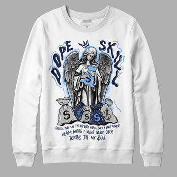 Jordan 5 Midnight Navy DopeSkill Sweatshirt Angels Graphic Streetwear