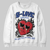 Jordan 4 “Rare Air” DopeSkill Sweatshirt Crying Heart Graphic Streetwear - White
