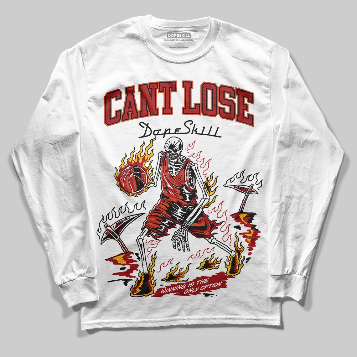 Nigel Sylvester x Air Jordan 4 ‘Brick by Brick’ DopeSkill Long Sleeve T-Shirt Cant Lose Graphic Streetwear - White