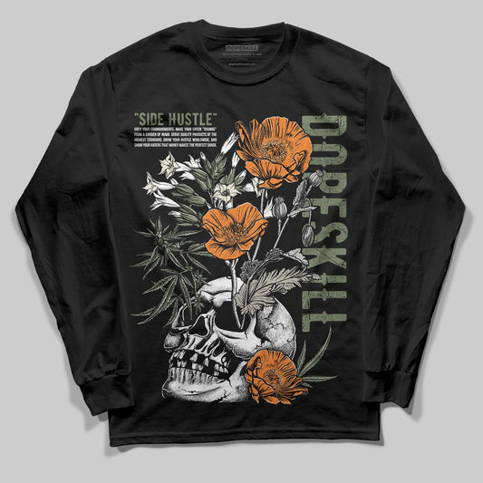 Jordan 4 Retro OG SP Undefeated (2025) DopeSkill Long Sleeve T-Shirt Side Hustle Graphic Streetwear - Black