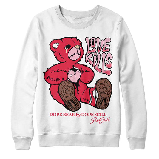 Dunk Low PRM Bacon DopeSkill Sweatshirt Love Kills Graphic Streetwear - White 