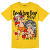 Jordan 4 Thunder DopeSkill T-Shirt Looking For Love Graphic Streetwear - Tour Yellow