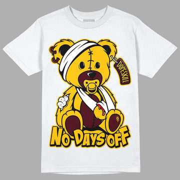 Dunk Yellow Bordeaux DopeSkill T-Shirt Hurt Bear Graphic Streetwear - White