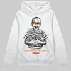 Orange Sneakers DopeSkill Hoodie Scared Money Don't Make No Money Graphic Streetwear - White 