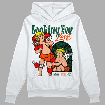 Dunk Low Team Dark Green Orange DopeSkill Hoodie Sweatshirt Looking For Love Graphic Streetwear - White