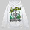 Green Sneakers DopeSkill Hoodie Laid Back Graphic Streetwear - White 