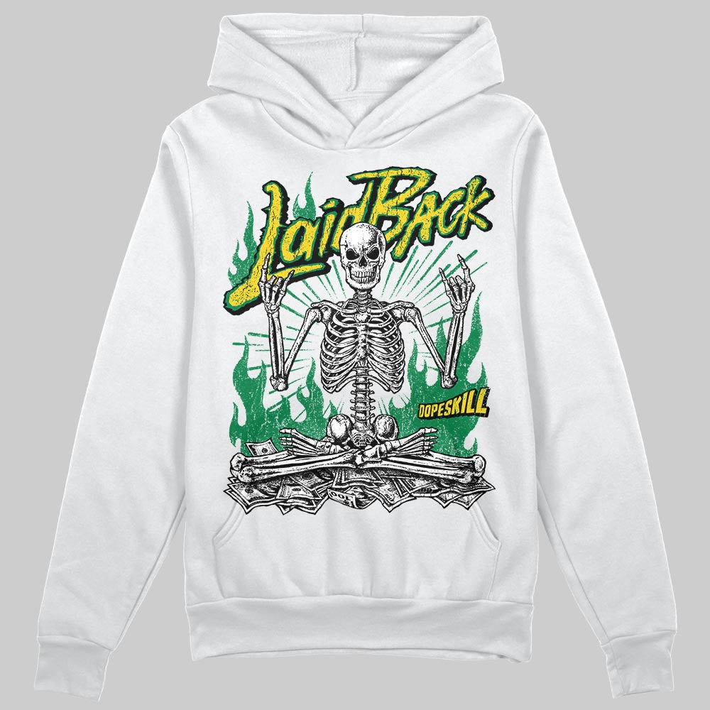 Green Sneakers DopeSkill Hoodie Laid Back Graphic Streetwear - White 