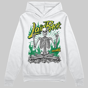 Green Sneakers DopeSkill Hoodie Laid Back Graphic Streetwear - White 