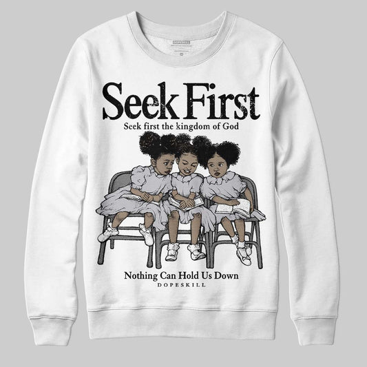 Grey Sneakers DopeSkill Sweatshirt New Seek First Graphic Streetwear - White
