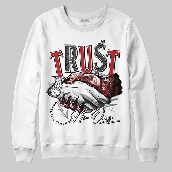 Jordan 8 Retro Bugs Bunny (2025) DopeSkill Sweatshirt Trust No One Graphic Streetwear - White 
