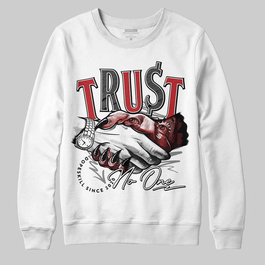 Jordan 8 Retro Bugs Bunny (2025) DopeSkill Sweatshirt Trust No One Graphic Streetwear - White 