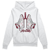 Jordan 1 Retro High '85 OG Metallic Burgundy DopeSkill Hoodie Sweatshirt Breathe Graphic Streetwear - White