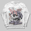 Harris Tweed x Dunk Low Denim Turquoise and Baroque Brown DopeSkill Long Sleeve T-Shirt Drip Season Graphic Streetwear - White