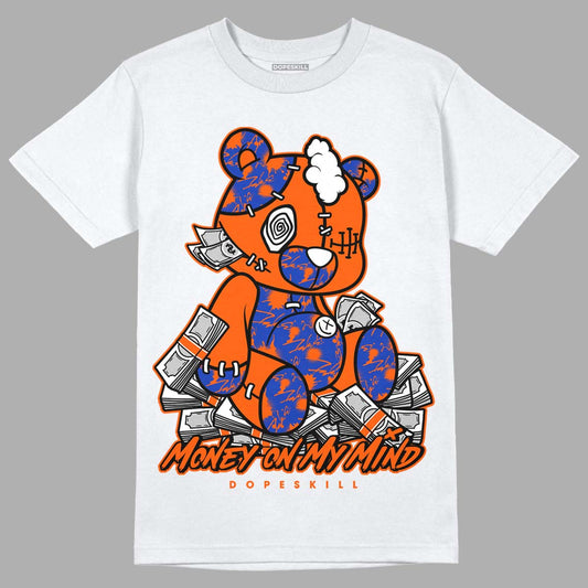 Dunk Low Futura Orange Blaze DopeSkill T-Shirt MOMM Bear Graphic Streetwear - White