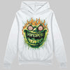 Green Sneakers DopeSkill Hoodie Sweatshirt Hellfire Graphic Streetwear - White 