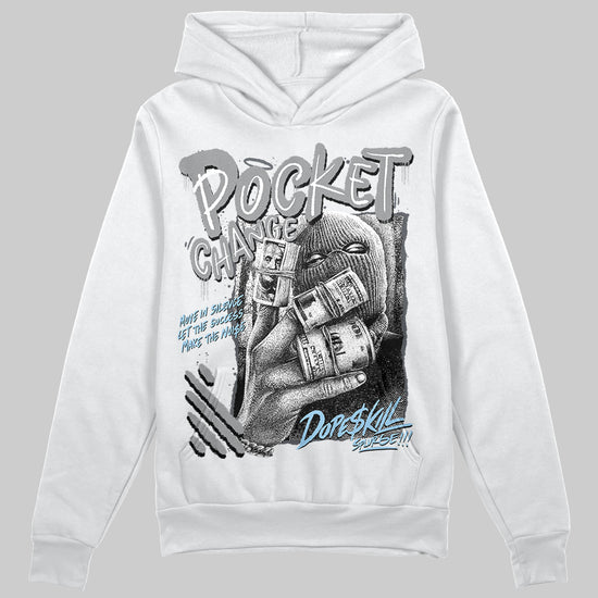 Jordan 5 Retro Wolf Grey (2026) DopeSkill Hoodie Sweatshirt Pocket Change Graphic Streetwear - White