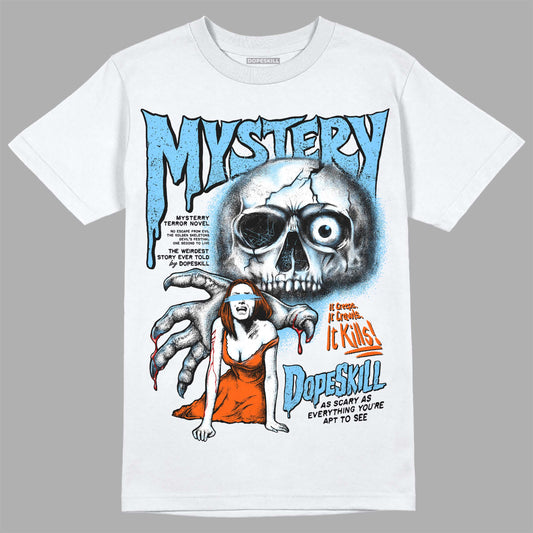 Dunk Futura University Blue DopeSkill T-Shirt Mystery Ghostly Grasp Graphic Streetwear - White