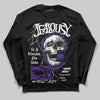 PURPLE Sneakers DopeSkill Long Sleeve T-Shirt Jealousy Graphic Streetwear - Black