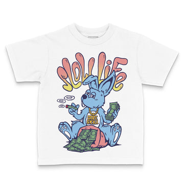 University Blue Sneakers DopeSkill Toddler Kids T-shirt Slow Life Graphic Streetwear - White