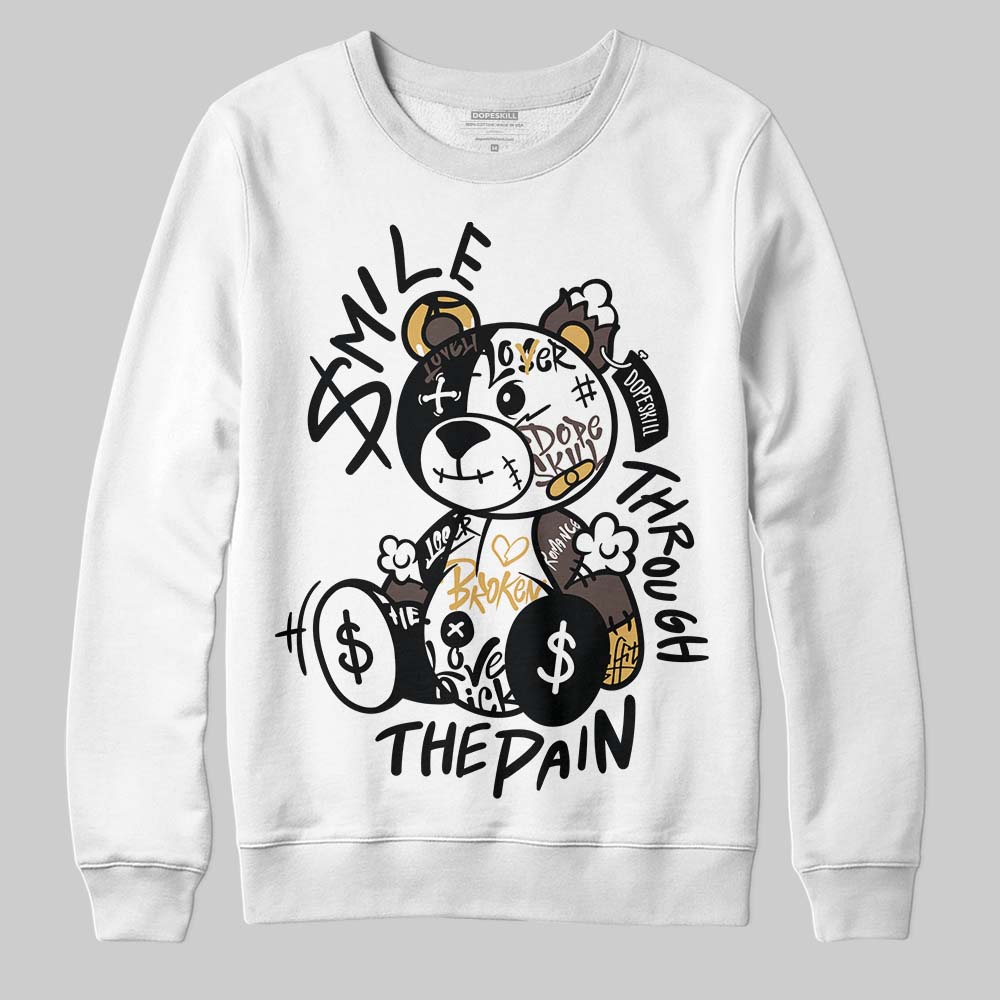 Adidas Samba OG C ‘Black Gum’ DopeSkill Sweatshirt Smile Through The Pain Graphic Streetwear - White