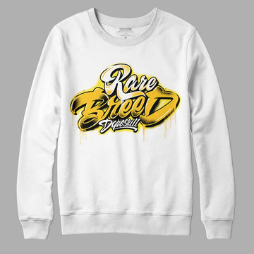 Jordan 4 Retro “Vivid Sulfur” DopeSkill Sweatshirt Rare Breed Type Graphic Streetwear - White 