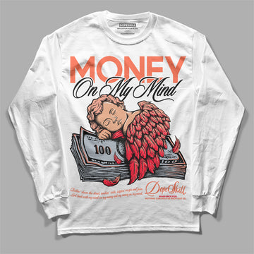 DJ Khaled x Jordan 5 Retro ‘Crimson Bliss’ DopeSkill Long Sleeve T-Shirt MOMM Graphic Streetwear - White