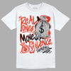 Jordan 6 Retro Toro Bravo DopeSkill T-shirt Real Ones Move In Silence Graphic Streetwear - White