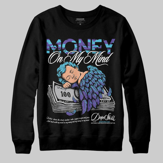 Jordan 8 Retro 'Aqua' 2025 DopeSkill Sweatshirt MOMM Graphic Streetwear - Black
