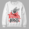 Jordan 12 “Cherry” DopeSkill Sweatshirt Juneteenth 1865 Graphic Streetwear - White 