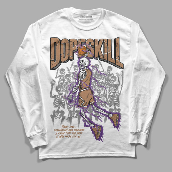 Jordan 6 WMNS Gore-Tex Brown Kelp DopeSkill Long Sleeve T-Shirt Thunder Dunk Graphic Streetwear - WHite