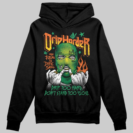 Green Sneakers DopeSkill Hoodie Sweatshirt Drip Harder Graphic Streetwear - Black